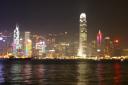 Hongkong Island by night